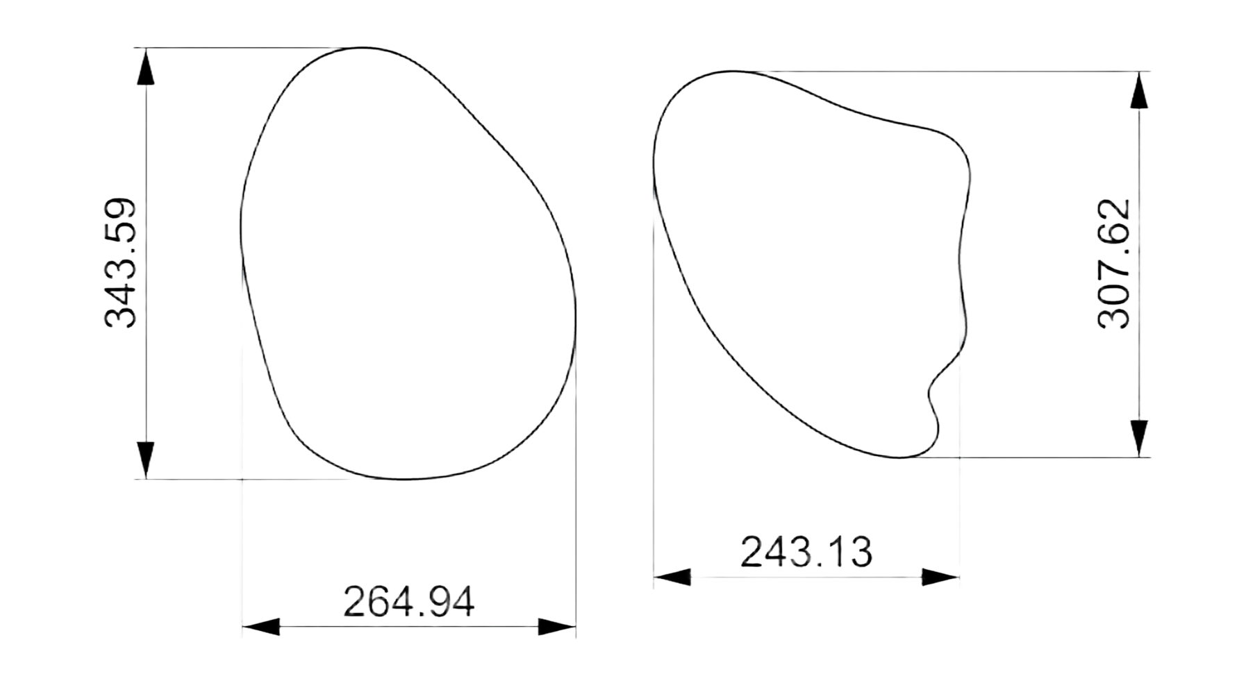 Side dimensions
